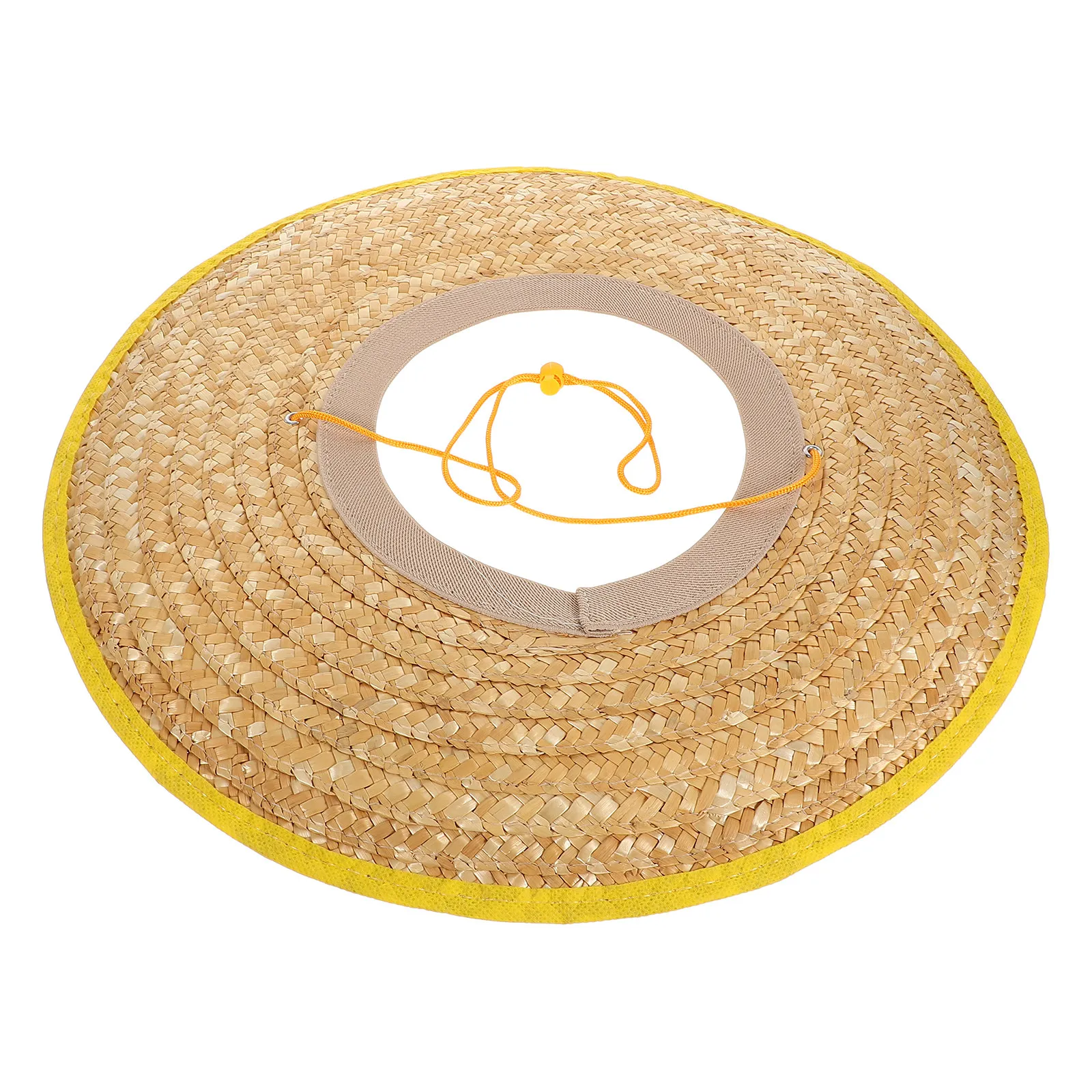 

Солнцезащитный козырек для строительной каски с широкими полями, соломенный, для работников на открытом воздухе, дышащий, легкий, для защиты от солнца