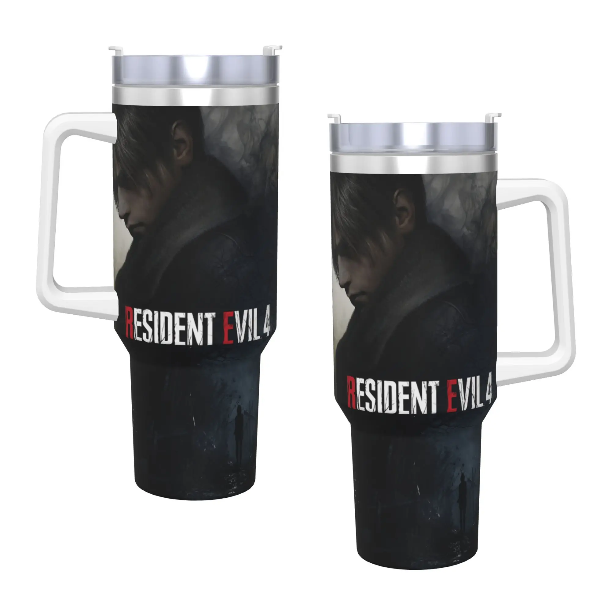 Resident Evils  Stainless Steel Tumbler  Camping Thermal Mug With Straws and Lid Large Capacity Mugs Cup Hot Drinks Water Bottle
