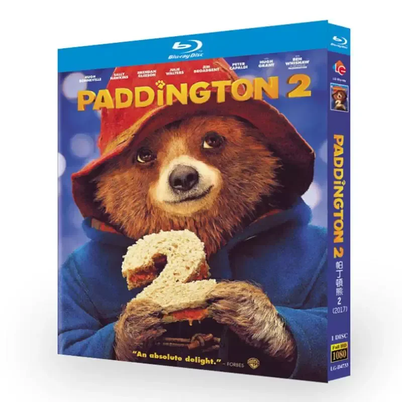 Blu-ray Ultra High Definition Film Paddington Bear 2 BD Disc Box English and Cantonese