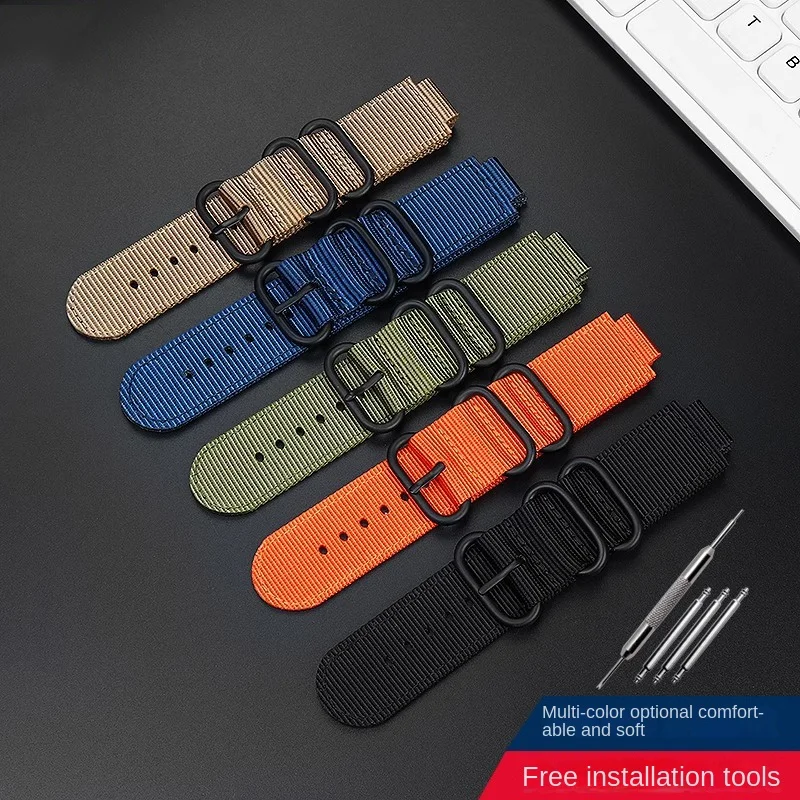 18mm Nylon Watch Band for AE1200 AE1300/1500 SGW300 AQ-S810W AQS800W W735H W800H Canvas Watch Bracelet Pin Buckle Accessories view 5