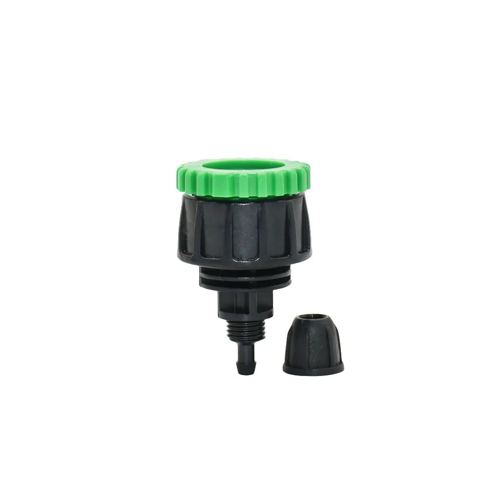 Adaptador de sistema de riego por goteo, rosca hembra a manguera de 4mm, 8mm, 16mm, Conector de lengüeta de manguera de 1/2, 3/4, 1/4, 3/8 pulgadas