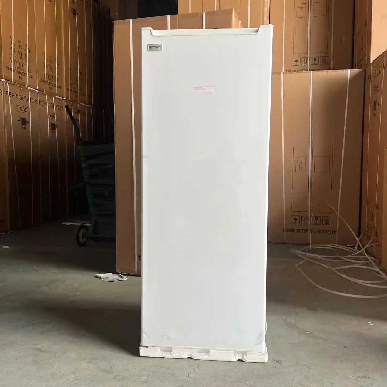 180L Upright Freestanding All Freezer 6 Drawers White Direct Cool Fridge Support 110V & 220V