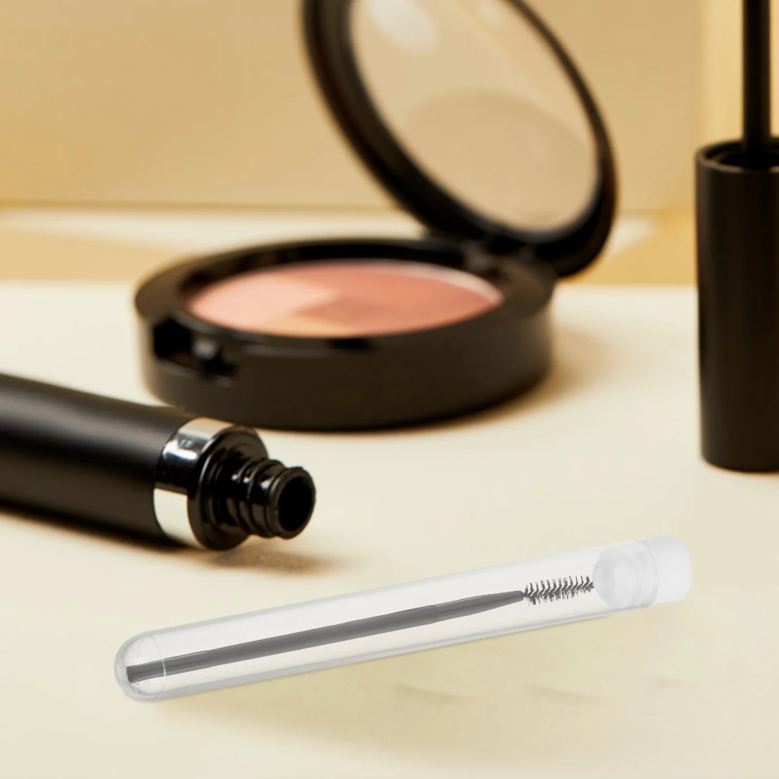 15 stuks make-upborstel opbergdoos doorzichtige herbruikbare reageerbuizen voor wimperapplicators draagbare organizer voor dagelijks gebruik op reis en