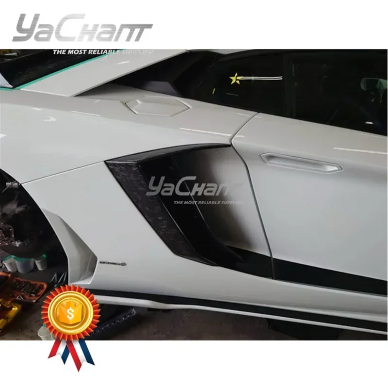

Car-Styling Forged Carbon Fiber Side Vents Fit For 2011-2014 Aventador LP700 LP720 BKSS Style Quarter Panel Fender Vent