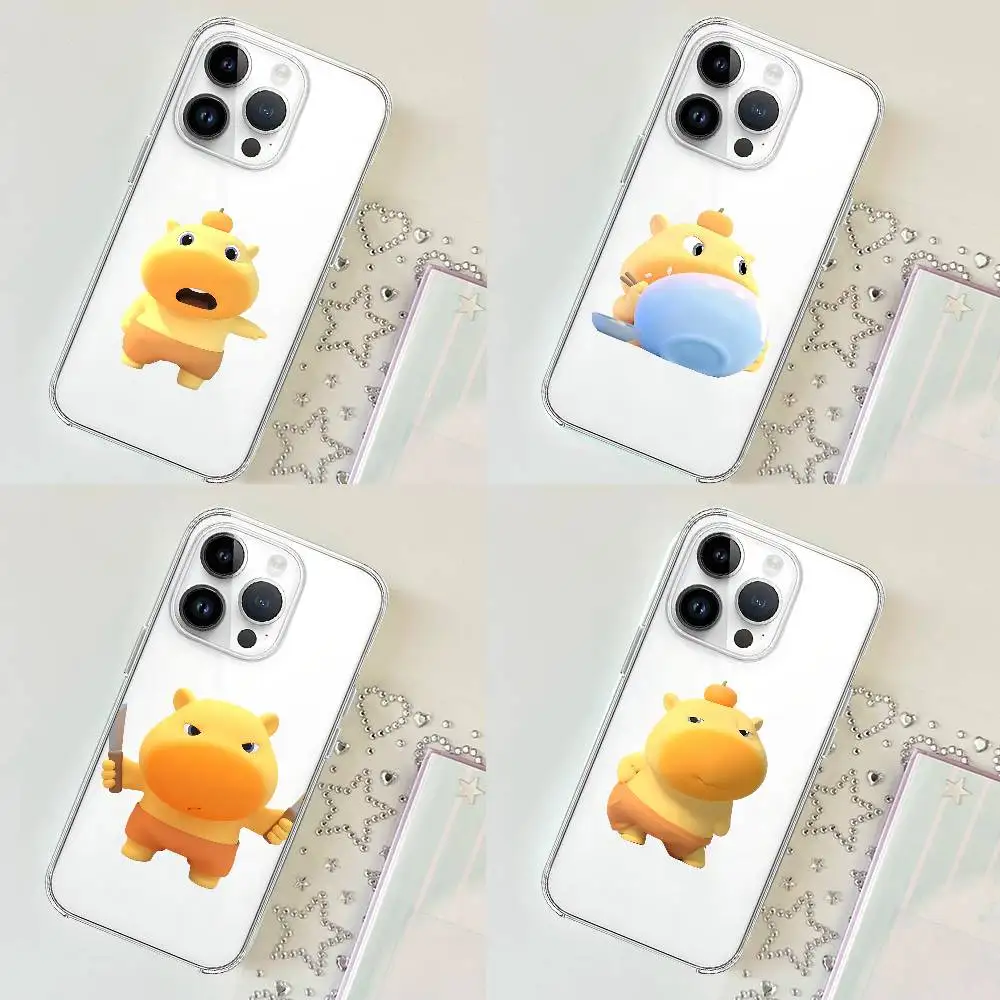 Funny Lulu C-Capybara Cute Phone Case Soft Transparent Case For IPhone 18 17 16 15 14 13 12 11 Pro Max Mini Plus Cover Case