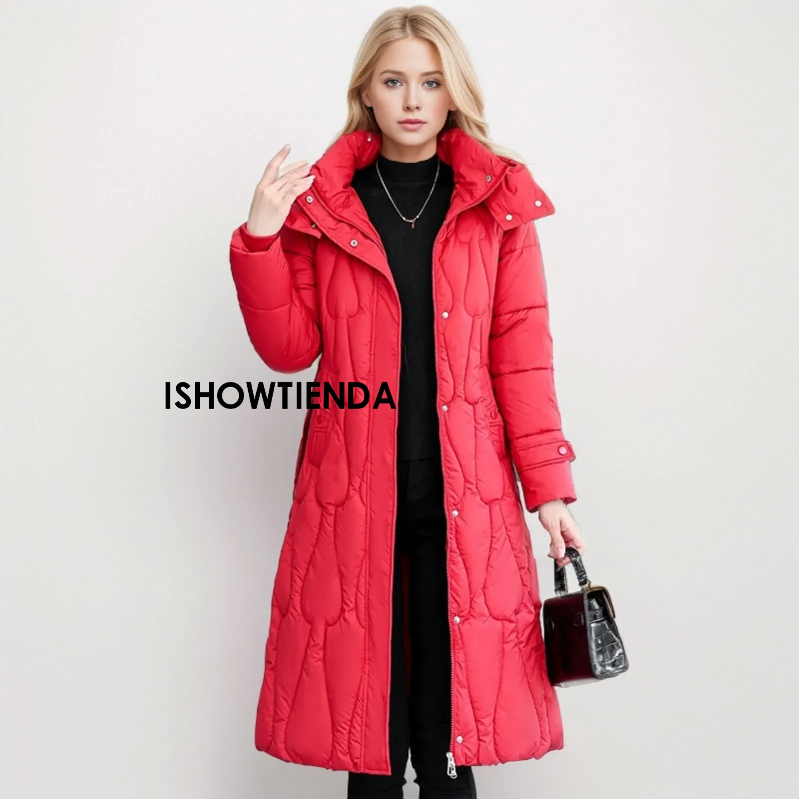 Solid Winter Women's Down Puffer Jackets Baggy Thickening Warm Oversize Clothing Boutique Clothes Cotton Medium And Long Coats