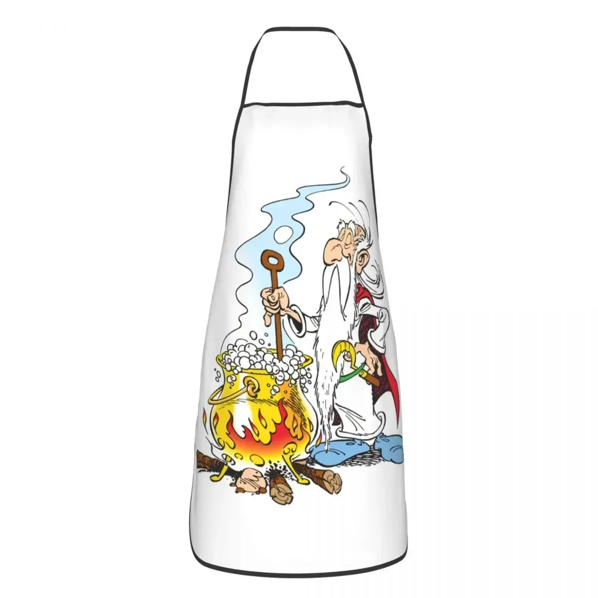 Getafix Cooking Magic Potion Asterix Apron Kitchen Chef Cooking Baking Bib Men Women Panoramix Tablier Cuisine for Painting