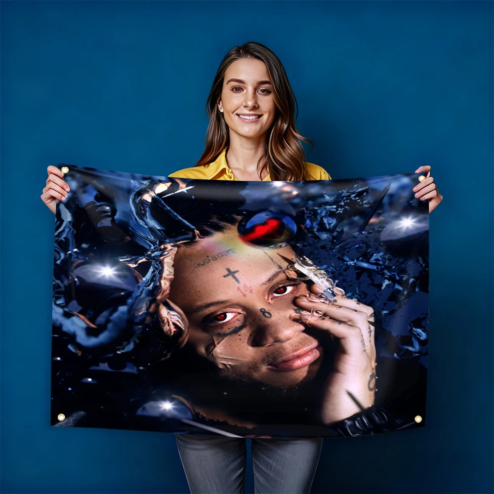 Rapper T-Trippie R-Redds Album Cover Tapestry Bohemian Mandala Wall Hanging Flag Concert Banner Gifts For Fans