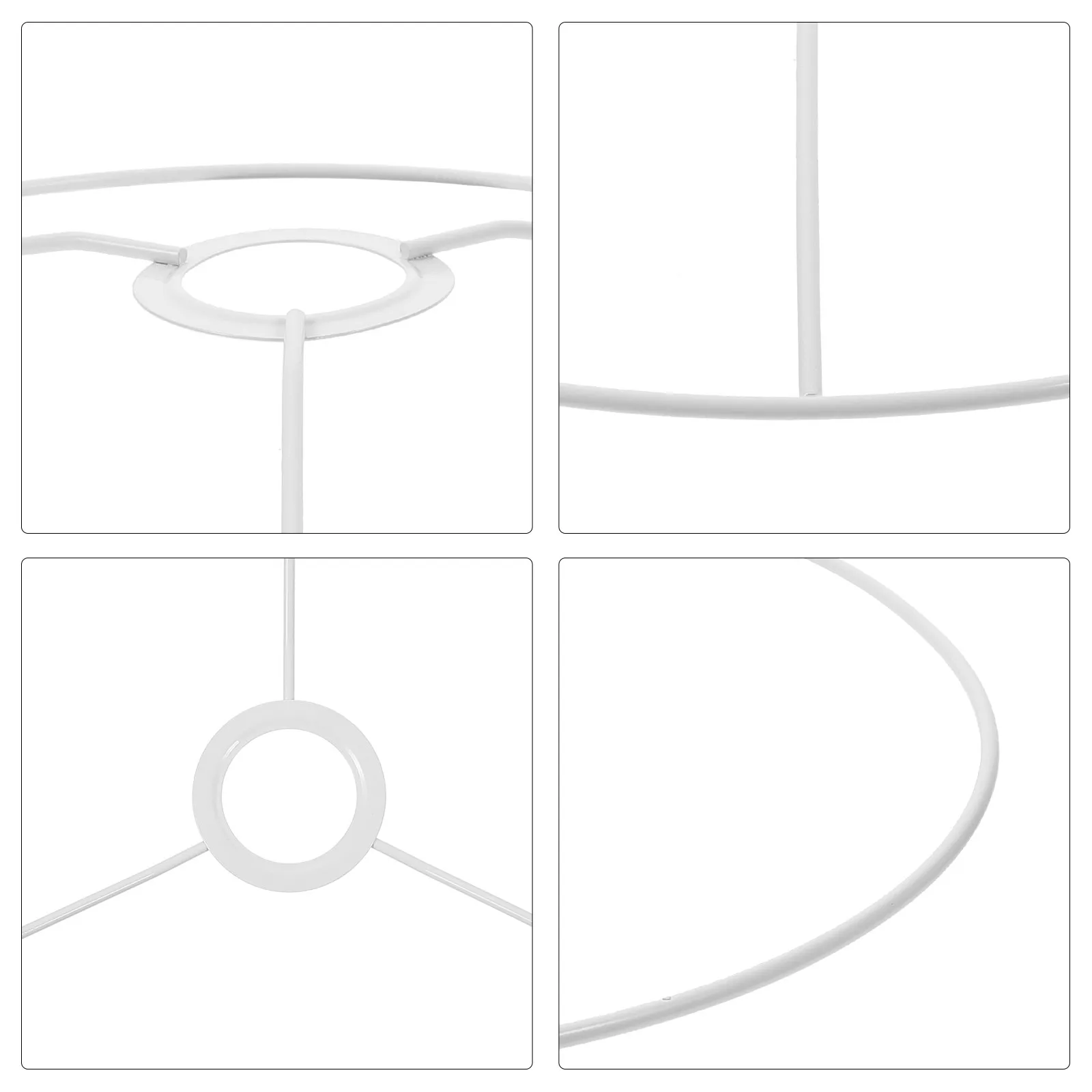 Iron Circular Lampshade Frame for Chandeliers, Pendant & Ceiling Lights – Sturdy Vintage Metal Ring Support