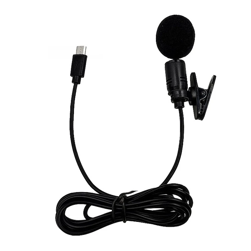 For AKASO V50X/EK7000pro/B4/B4Pro Sports Camera Specific External Microphone Black Micro USB Interface