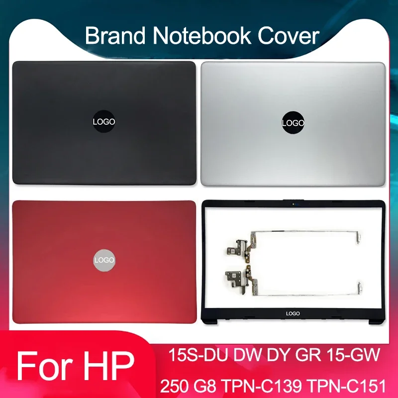 New Laptop Case For HP 15S-DU 15-DW 15S-DY 15S-GR 15S-DR 15-GW TPN-C139 250 G8 255 G8 LCD Back Cover Front Bezel 15.6