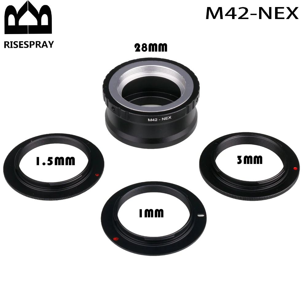 1MM/1.5MM/3MM/28MM Camera Lens Adapter Ring Professional M42-NEX Adapter Easy To Use Accessories for M42 Lens for SONY NEX E NEX