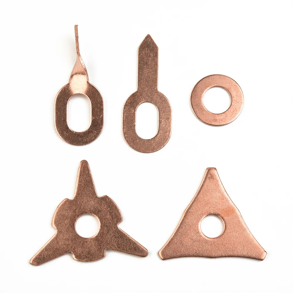 

50 шт. смешанные шайбы для точечной сварки, расходные материалы, аксессуары, сварочные подушечки из медной стали для точечной сварки листов