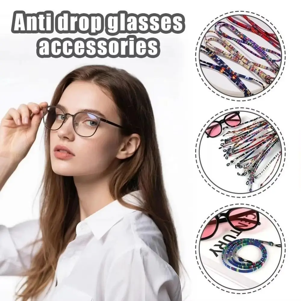 Portable Bohemian Sunglass Chain Adjustable Neck Cord Glasses Rope Nonslip Anti Drop Eyeglass Holder Strap Outside Casual