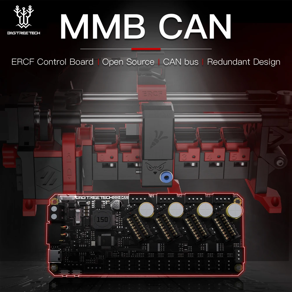 BIGTREETECH ERCF плата управления MMB CAN V1.0, удержанный кролик, кормушка для моркови, CAN-шина, открытый источник для Klipper Voron, запчасти для