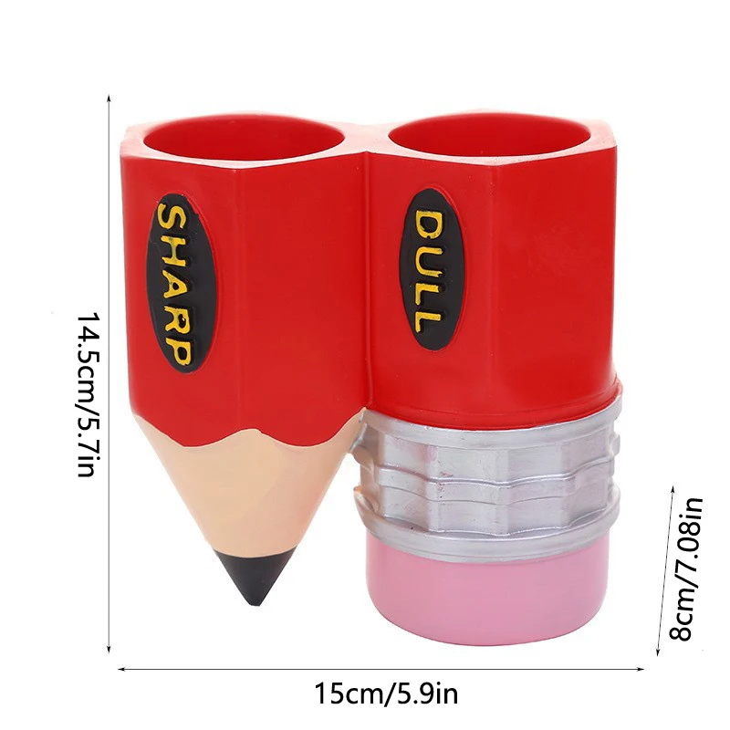 Resina organizador para mesas de estudo e caneta, organizador caneta-like, design criativo, para casa e escritório