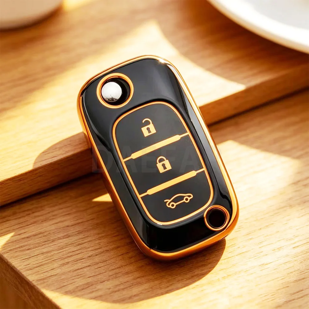 For Renault Clio Scenic Megane III Vivaro Movano Traffic Master Kangoo 3 Buttons TPU Filp Remote Key Shell Case