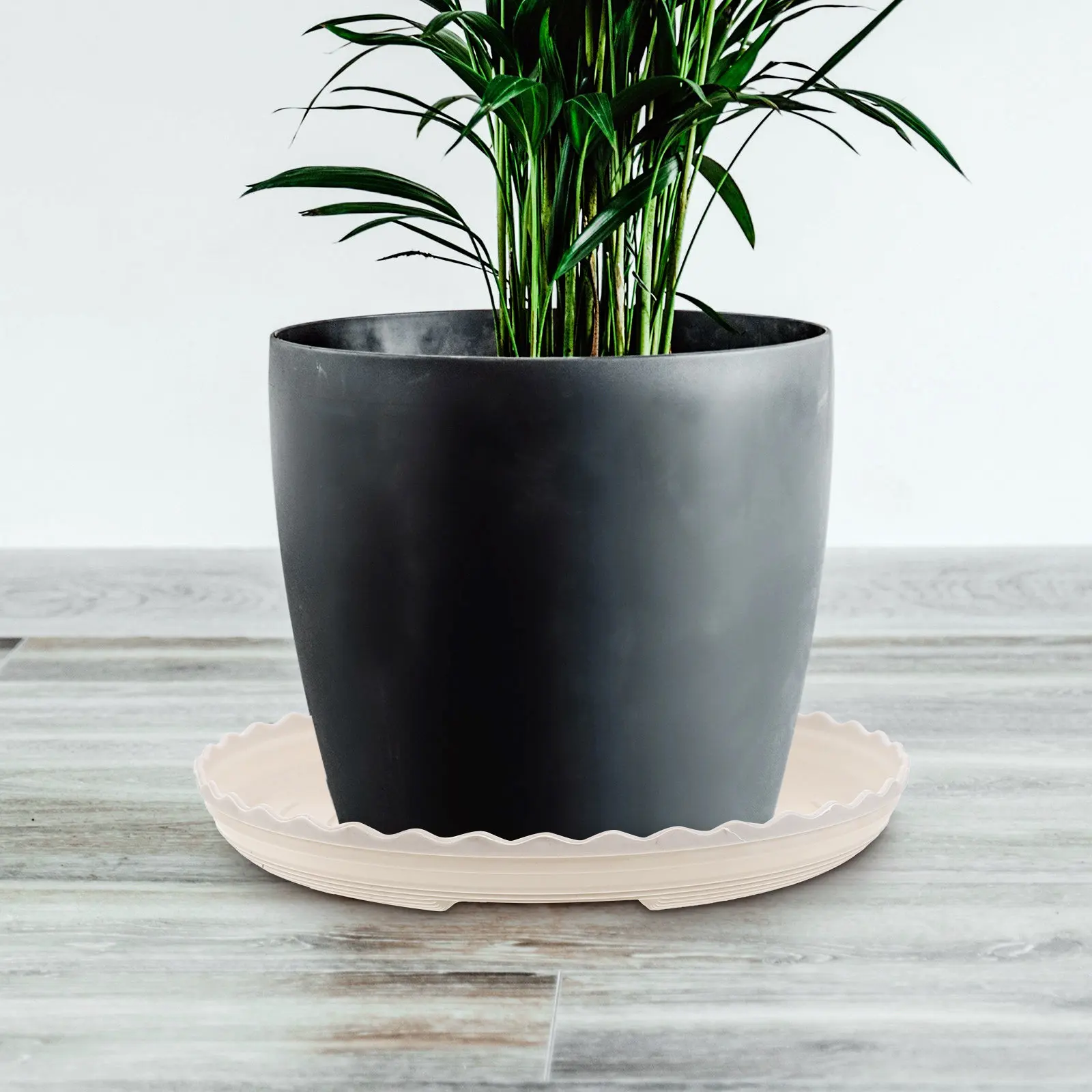 20Pcs Heavy Duty Plastic Plant Saucer Round Flowerpot Tray for Indoor Outdoor Use Leak Proof Drainage Tray Soil Spill Guard