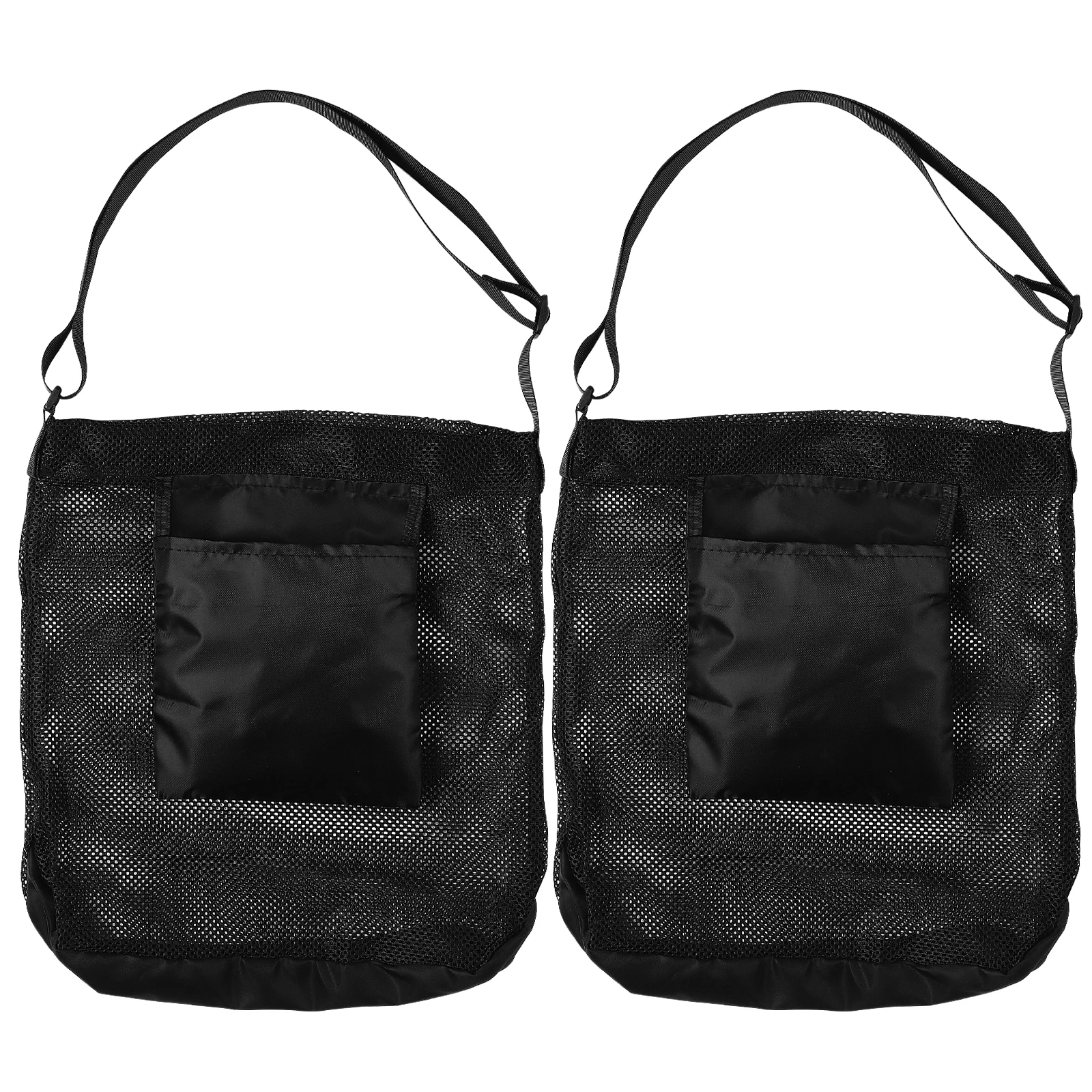 

2 pcs Mesh Mushroom Foraging Bag Adjustable Shoulder Strap Sturdy Ventilated Storage Pouch For Picking Hunting Collecting