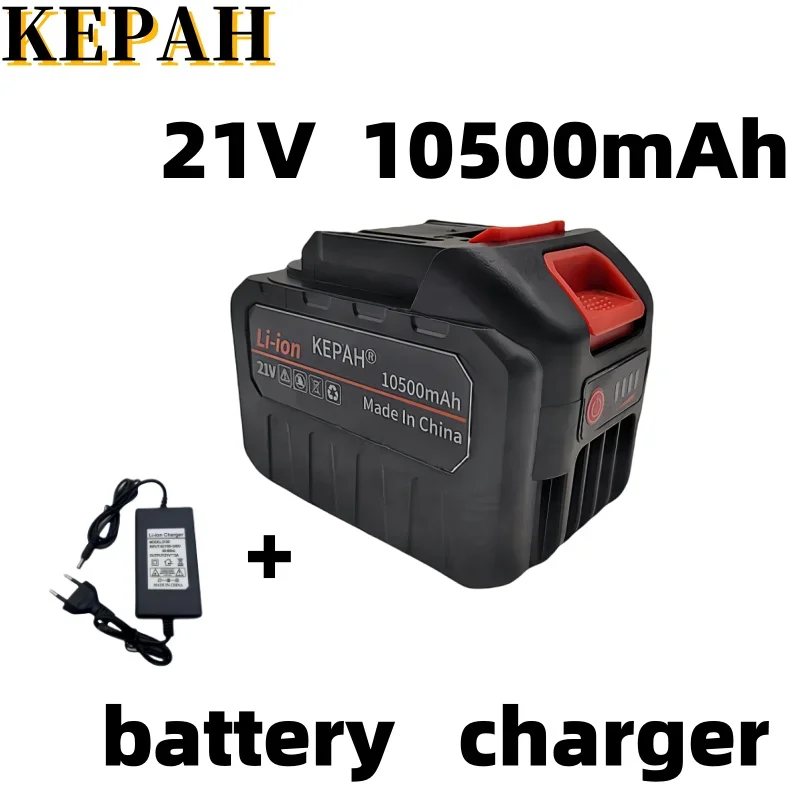 

21V 10500mAh Rechargeable Lithium-Ion Battery Suitable for Screwdrivers and Cordless et al Electric Tool Replaceable Batteries