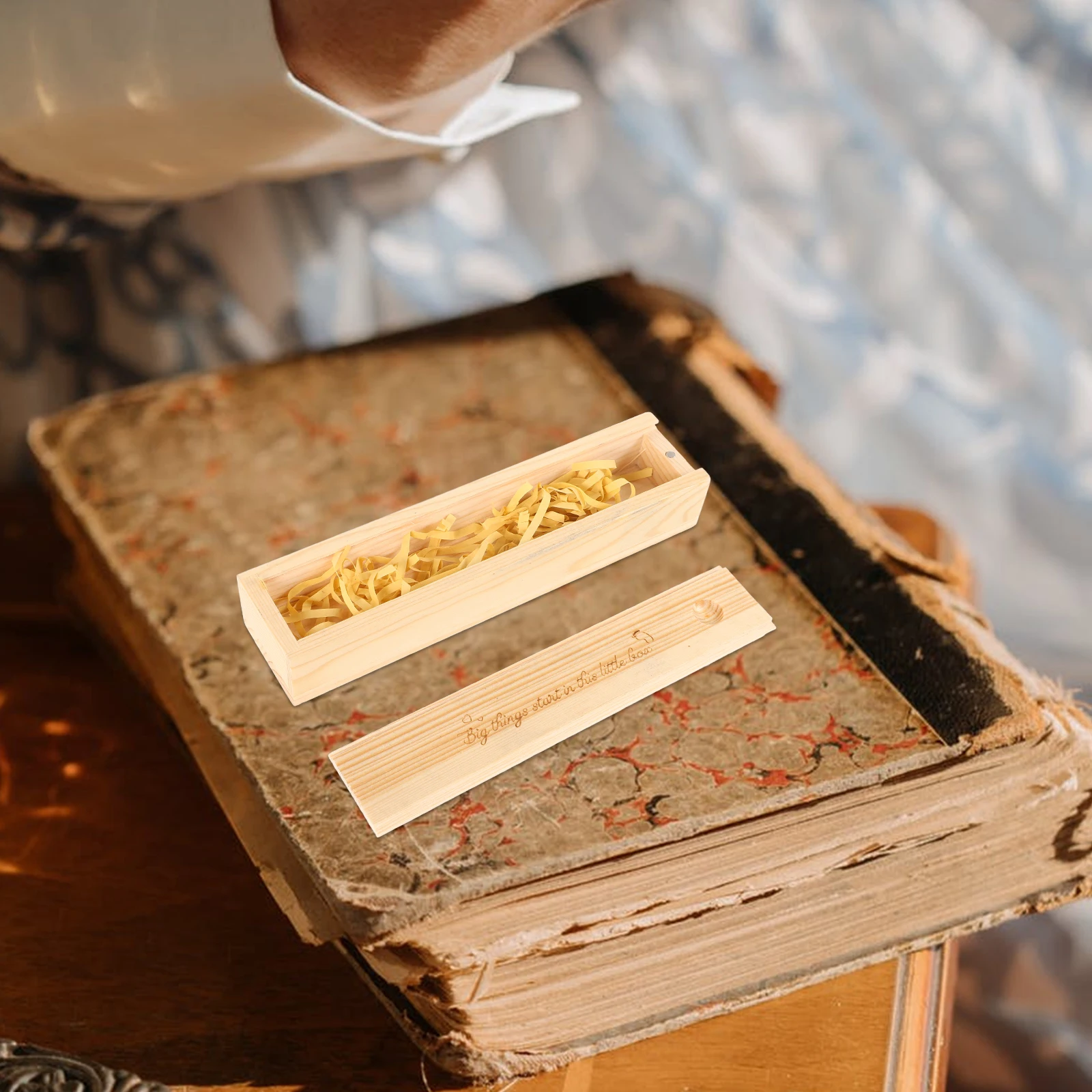 Pregnancy Test Stick Wooden Box Female Welcome Result Baby Announcement Storage Case Pregnancy Keepsake Box Wooden Keepsake Case