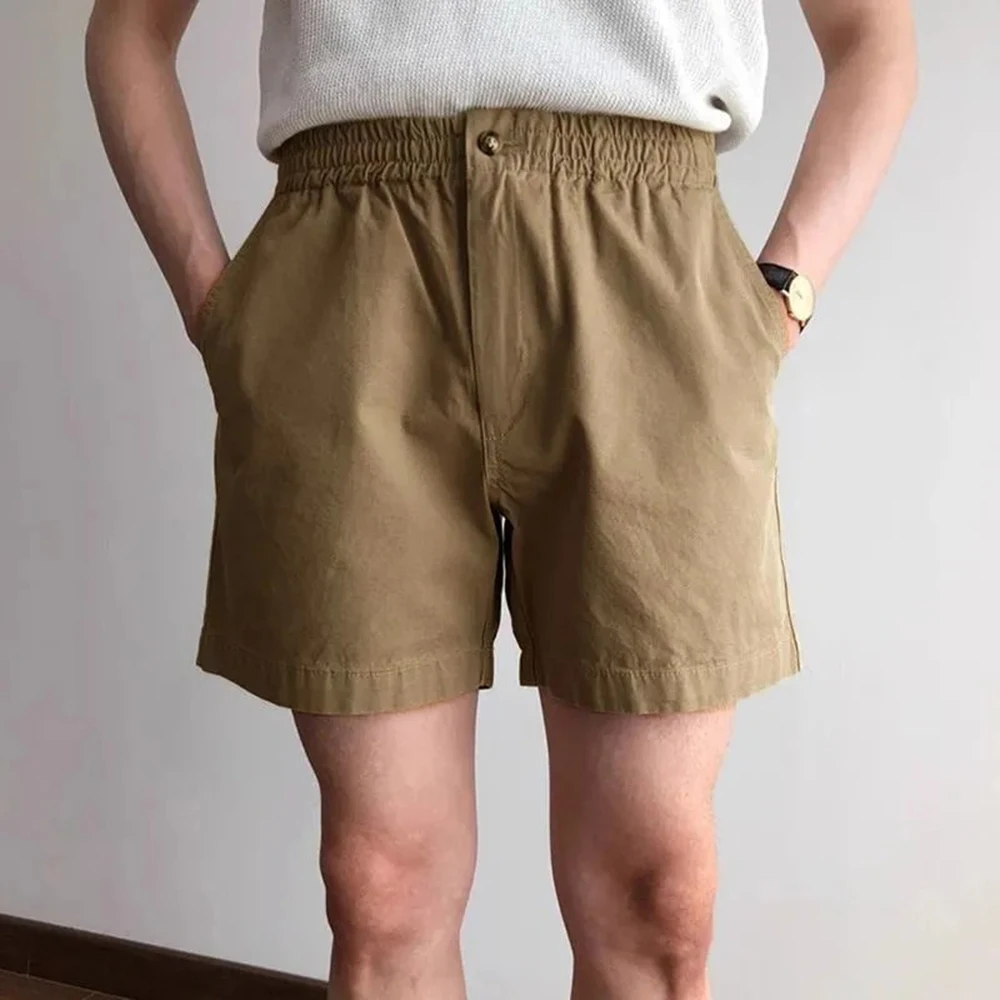 Mens Beach Vacation Plain Sports Shorts Summer Fashion Youth Outdoor Versatile Casual Four-Quarter Pants Mens Clothing 2026 New