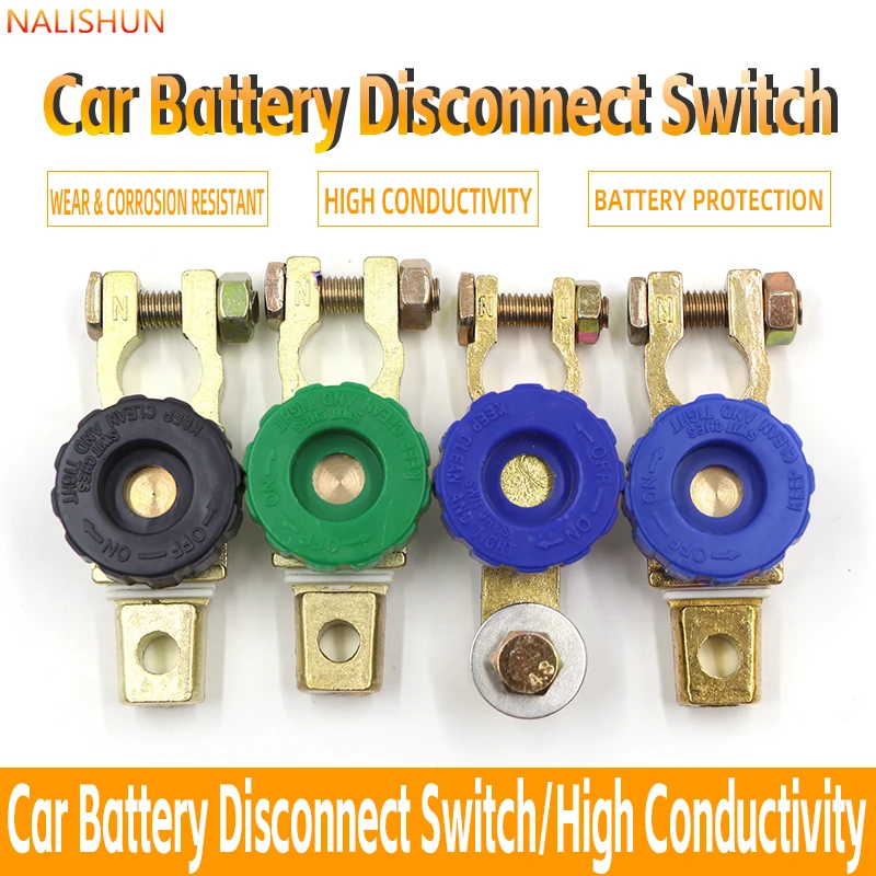 Auto-Batterie-Anti-Entladungs-Abschalt-Schalter, Langzeitaufstellungs-Leckageschutz, Kurzschlussschutz-Batterie-Minusklemmen-Drehschalter 17mm