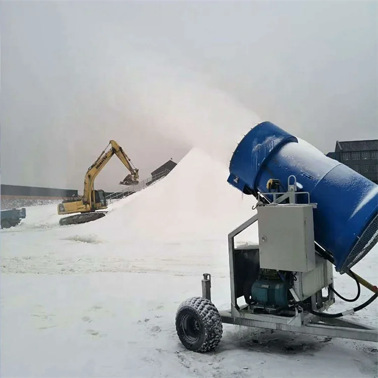 Ski Resort Artificial Snow Making Machine Maker Cannon Fan Generator Equipment Shed
