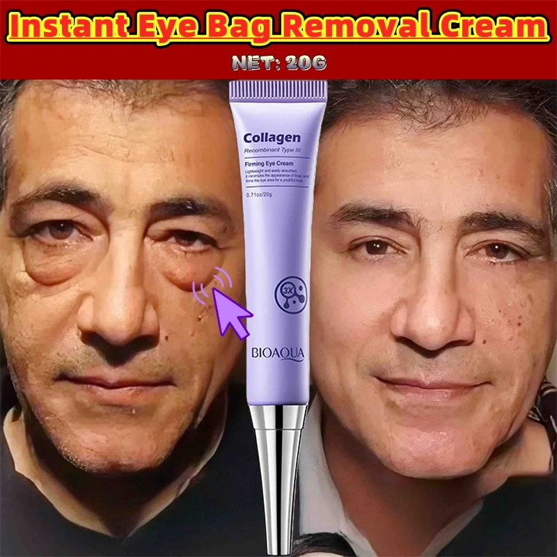 

Instant Eye Bag Removal Cream Collagen Anti-Wrinkle Firming Skin Fade Fine Lines Anti Dark Circle Puffiness Brighten Eye Care
