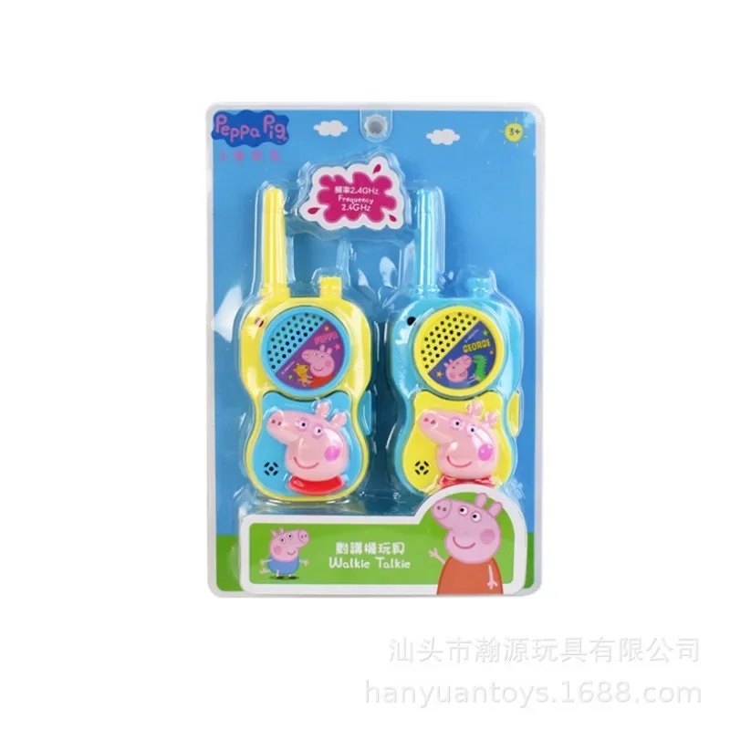 Peppa Pig Anime Figure George Simulated Walkie-Talkie Toys Kids Early Education Gifts Toddler Playing House Emulation Intercom