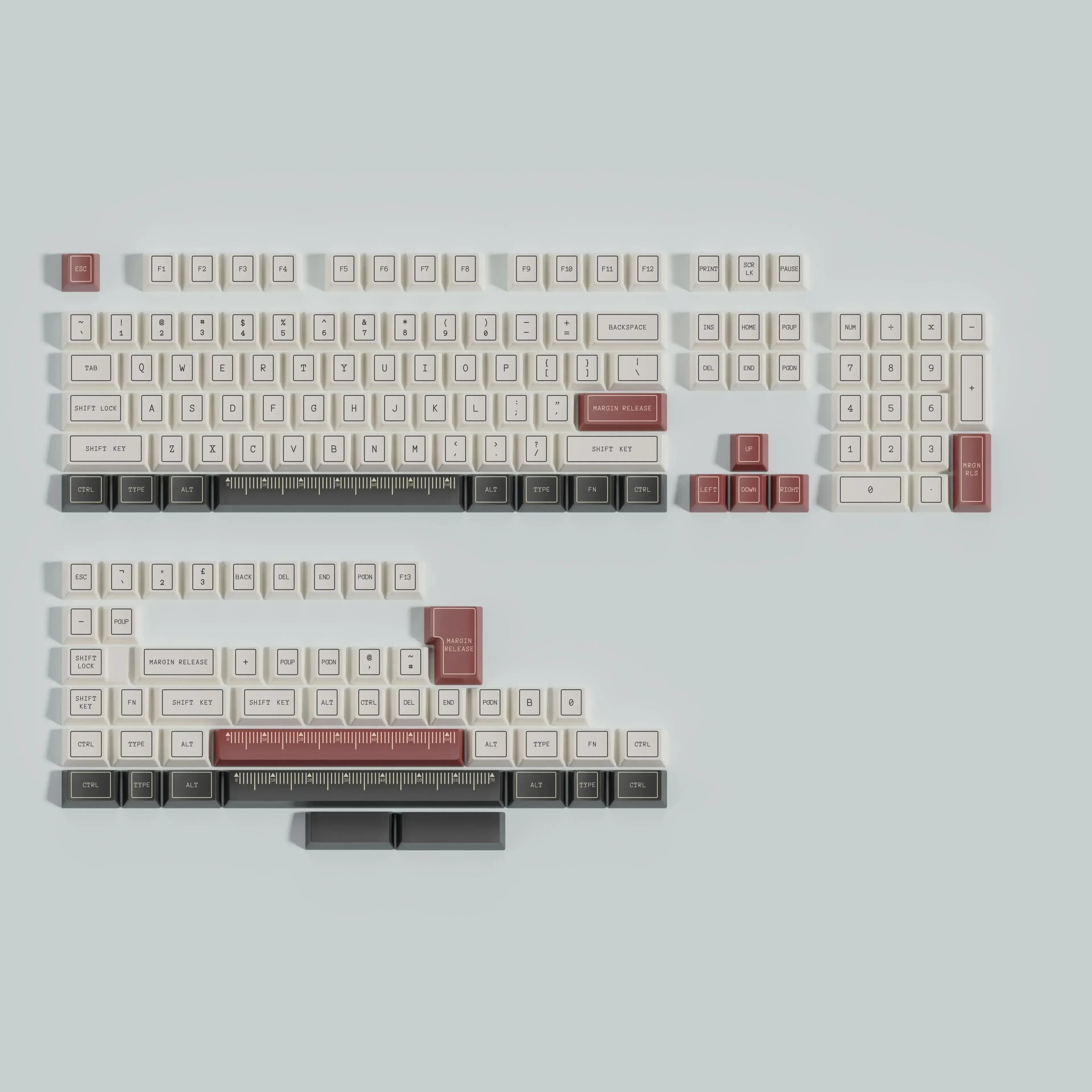 

Contour keycaps custom keyboard pbt sublimation original highly split spaces