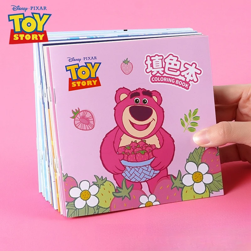 

Disney Stitch Mickey Anime Peripherals Genuine Coloring Book Children's Painting Book Enlightenment Education Interest DIY Gifts