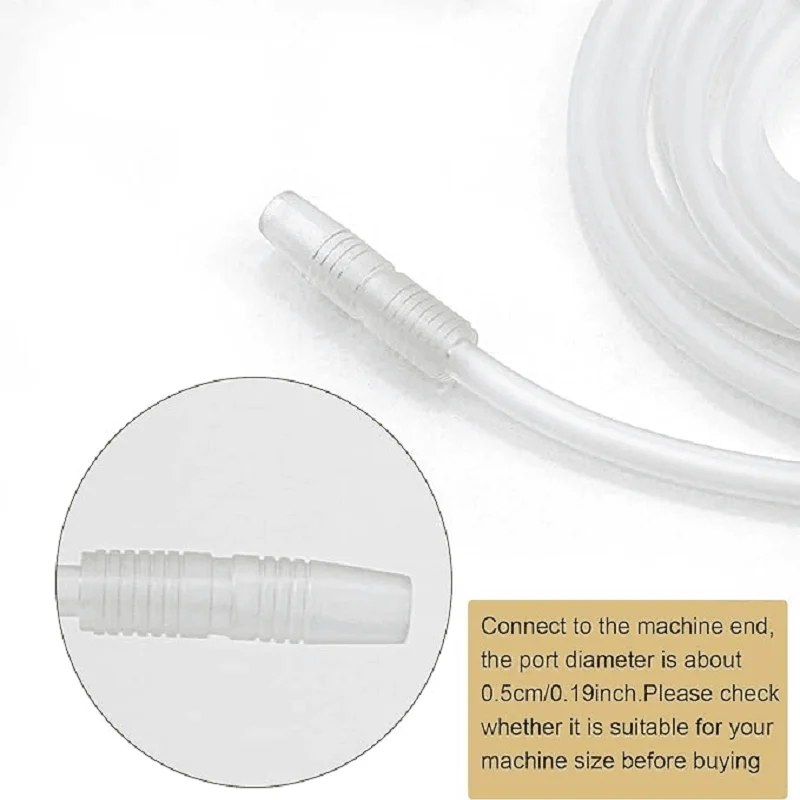 Small Y Type Hoses Vacuum Cupping Machine Accessories Premium Silicone Hose Tubing for Breast/Butt Lift Cups Clear Tool