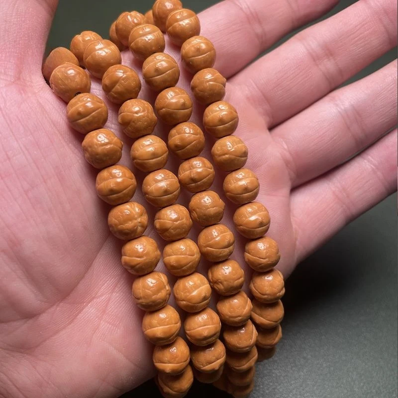 1.0 Eye Bodhi 108 Beads Monkey Walnut Five-General Buddha Bead Necklace Bracelet