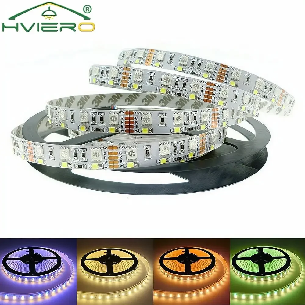 Double Row DC 12V Flexible Neon Cord 5M RGB LED Strip Light SMD 5050 Chip For Home Living Room Holiday Christmas Decoration Lamp