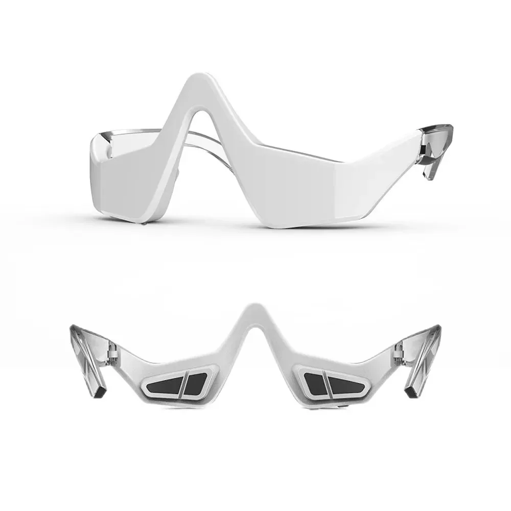 3D Oogmassageapparaat Onder de ogen Roodlichttherapieapparaat Roodlichttherapiebril Verlicht donkere kringen Heet kompres Vermoeidheidsverlichting