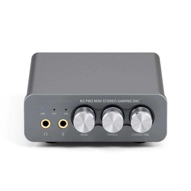 K5PRO DAC Headphone Amplifier Computer External Sound Card Desktop Game Decoding Headphone Amplifier