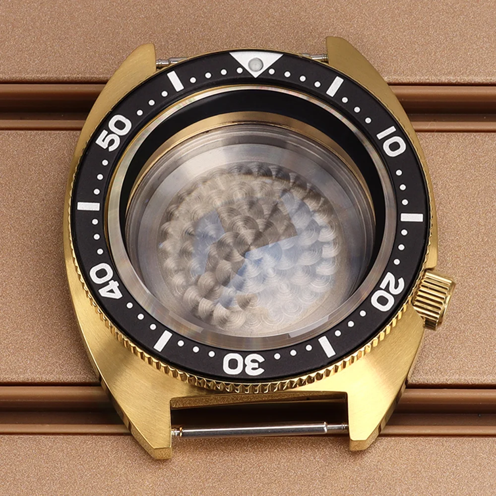 

Корпус часов для дайверов класса люкс, 41 мм, сапфировое стекло, водонепроницаемость 100 м, для автоматических механизмов NH35, NH36, NH38, 4R36, золотое PVD покрытие, циферблат 28,5 мм