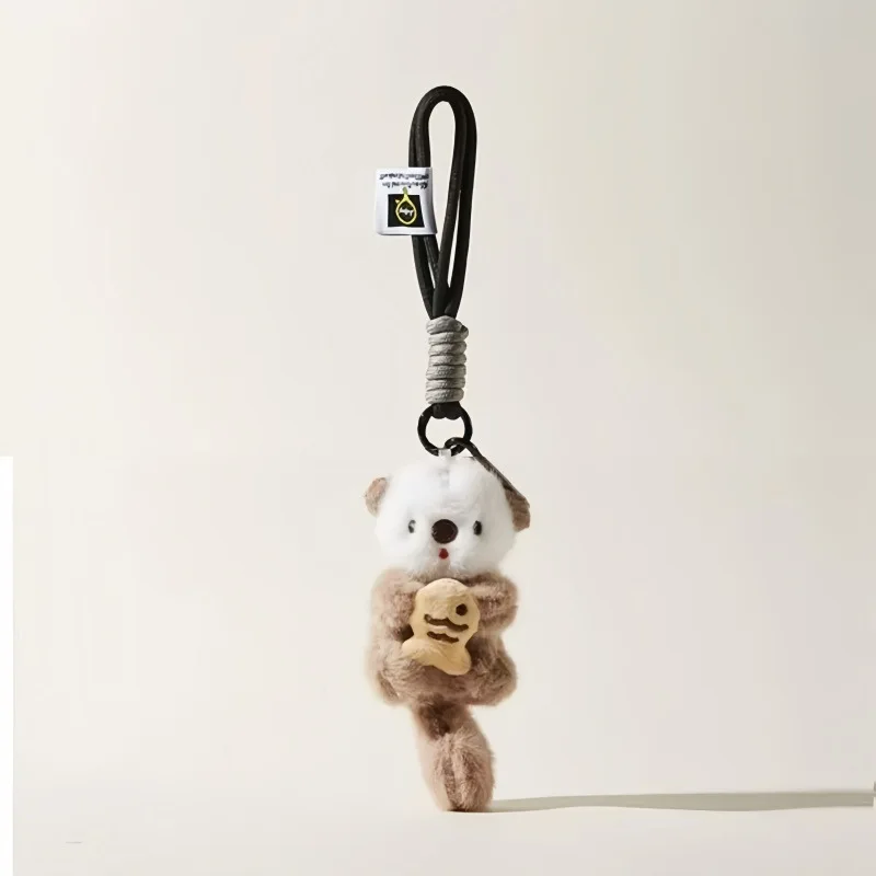 Cute and Adorable Otter Plush Keychain Toy for Bags Fish Cat Plush Doll Keyring Doll for Backpacks and Keychains