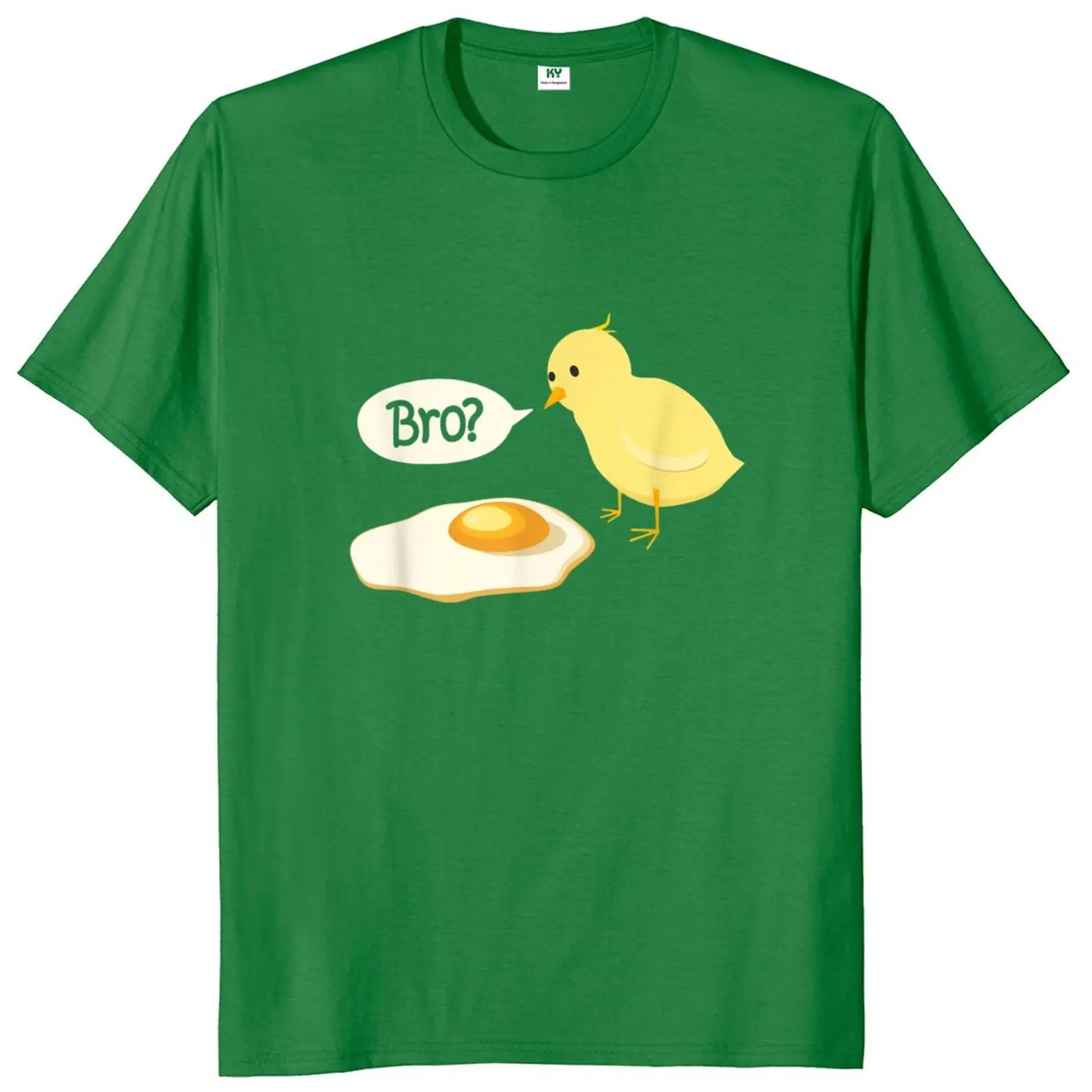 Chicken And Fried Egg Funny T Shirt For Men Women Novelty Tee Shirt 100% Cotton EU Size Easter Gift Sweatshirt T-Shirt