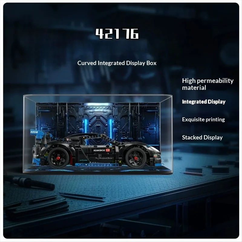 Suitable for LEGO 42176 racing car acrylic high-end display storage box