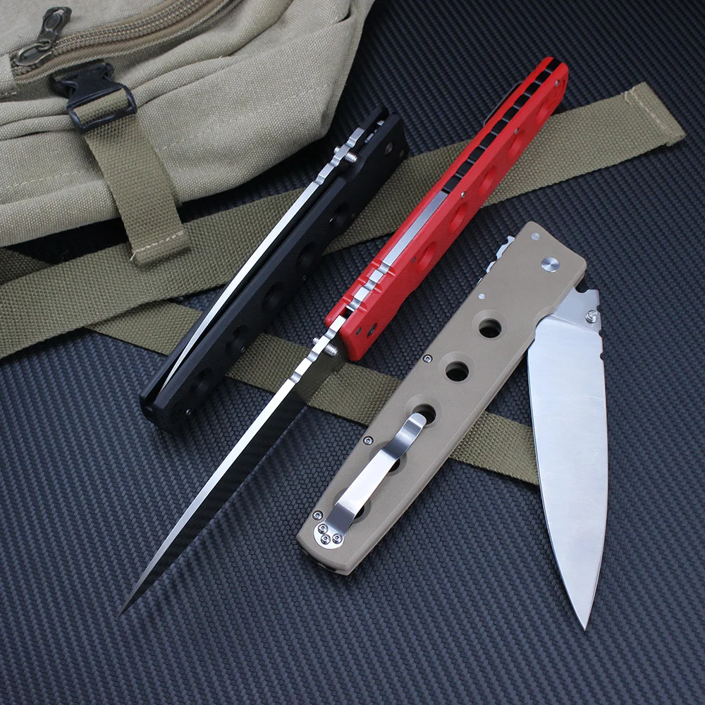 Cold NEW Knives Mark S35VN Steel G10 Handle Military Tactical Folding Knife EDC Multitool Outdoor Survival Hunting Camping Knife