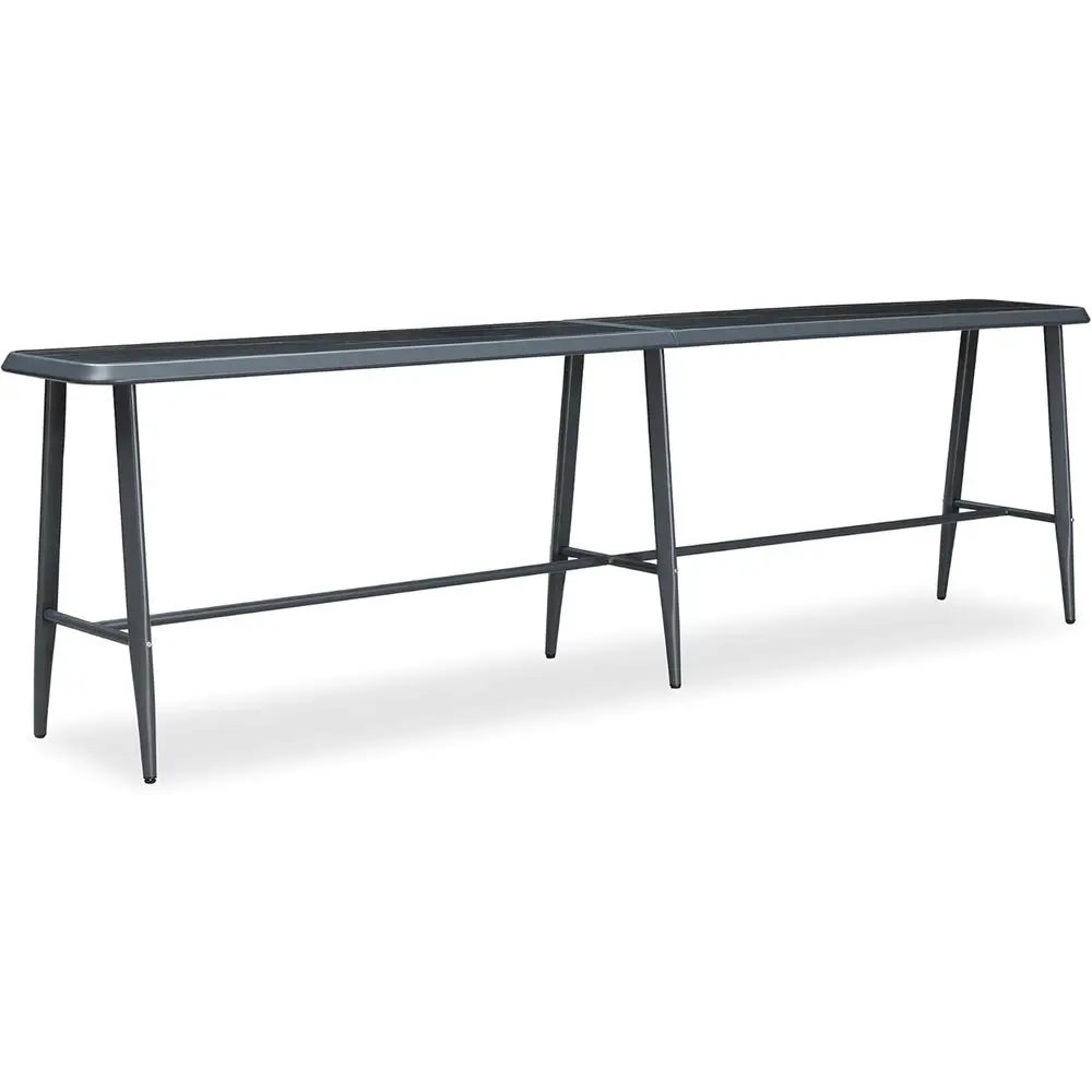 

Outdoor High Bar Table Extra-Long Recular Patio Pub Balcony Table with Waterproo Tabletop, 145” Long or 5 Seats