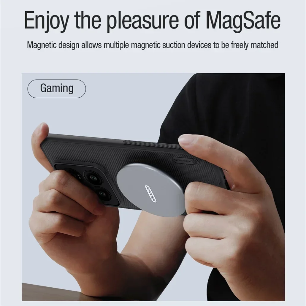 For Xiaomi Mi 14 /14 Pro Case For MagSafe Magnetic Case Wireless Charge Nillkin Frosted Shield Pro TPU Frame Cover For Xiaomi 14