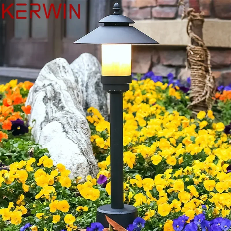 KERWIN Contemporary Outdoor Lawn Lamp LED Electric Waterproof Villa Garden Courtyard District Residential Quarters Lawn Lamp ﻿