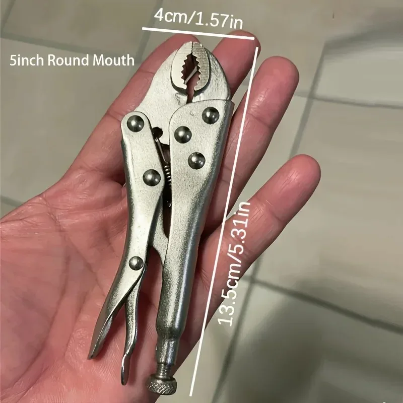 Heavy Duty Locking Pliers Adjustable Metal Face Clamp Multifunctional Pressure Pliers for Woodworking Welding Repairs