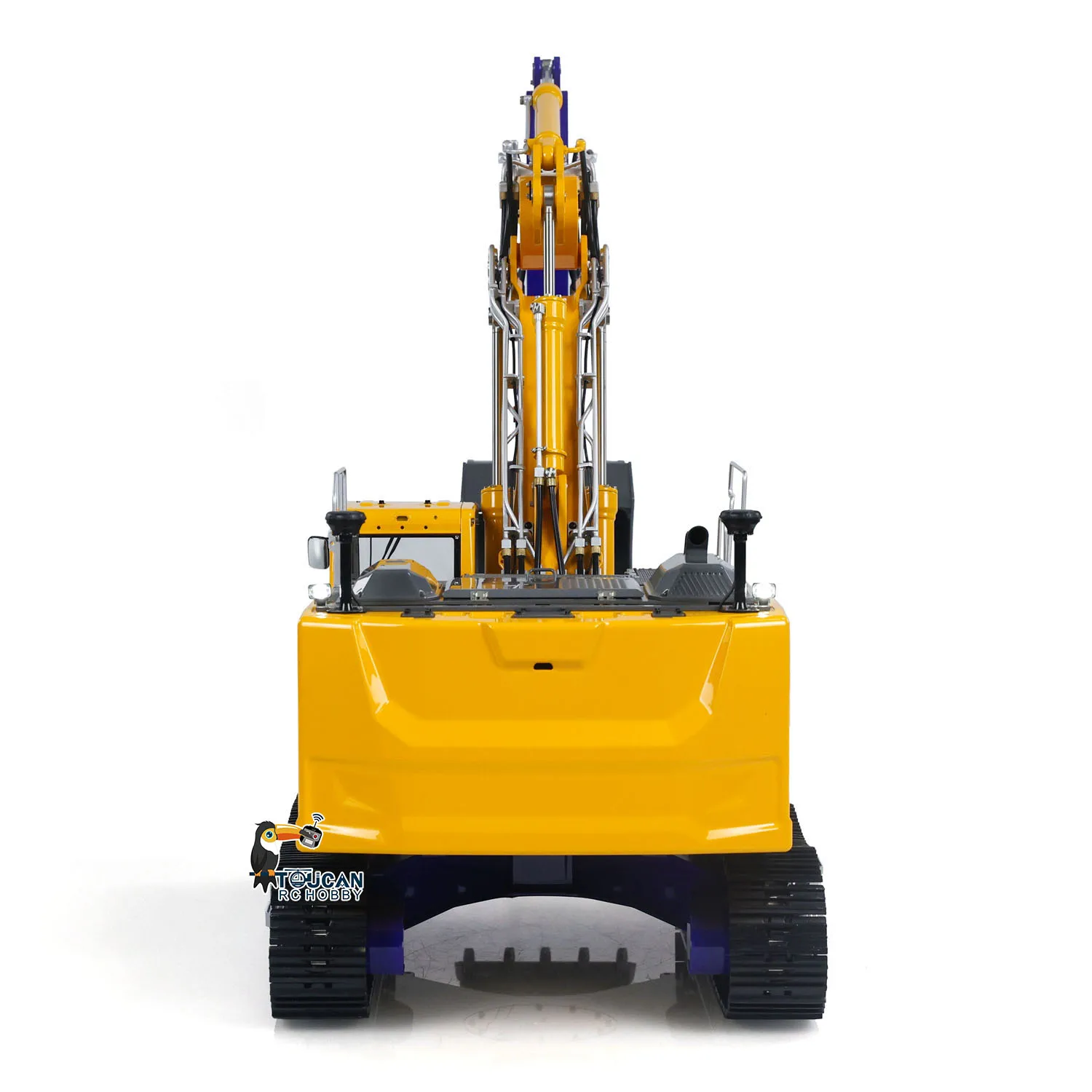 1/14 lesu lr945 rc escavadores hidráulicos 3 braços rtr controle remoto pintado acabado escavadeira modelo caminhões carros veículo máquina