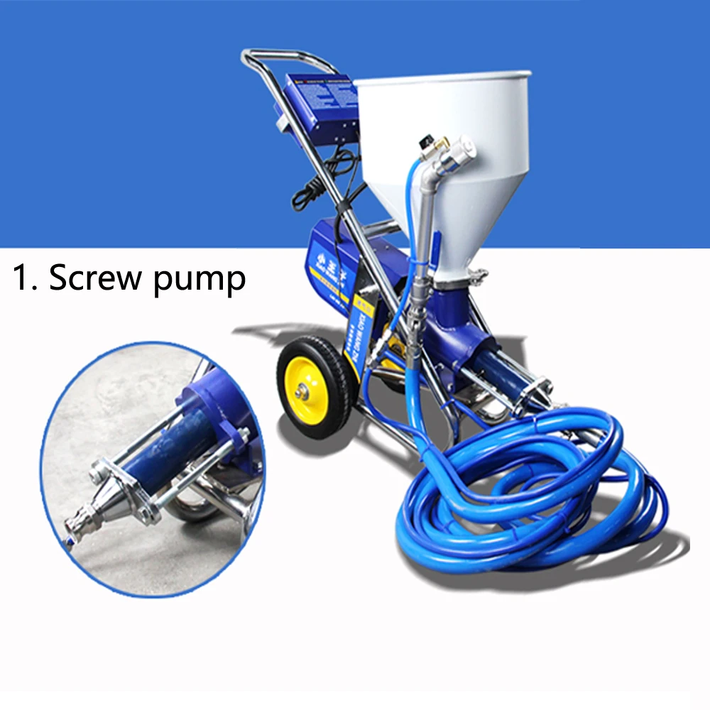 High-pressurea Paint Spraying Machine Industrial Putty Cement Grouting Spraying Machine Multifunctional 220V 1800W