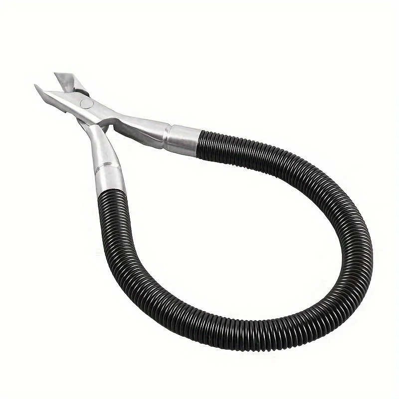 Stainless Steel Cuticle Scissors with Spring Mechanism – Precision Nail Care and Dead Skin Removal Tool Nail Tech Supplies