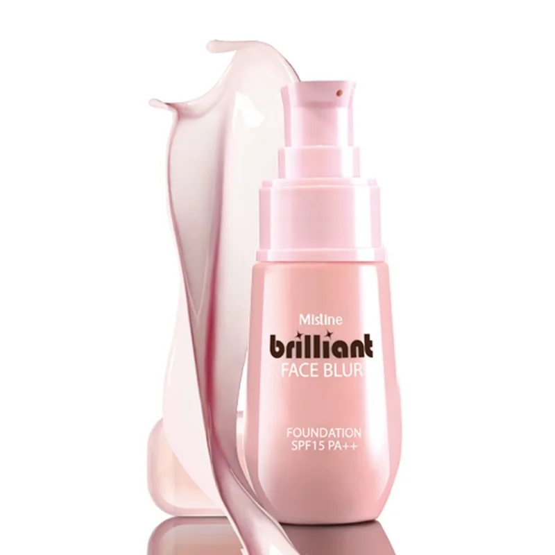 Mistine Brilliant Face Blur Foundation SPF15PA++ Hydrating Concealer Brightening Invisible Pores Beauty Makeup Base Cosmetics